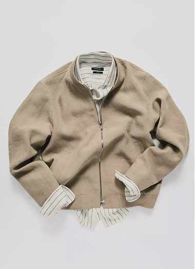 Chaqueta bómber lino
