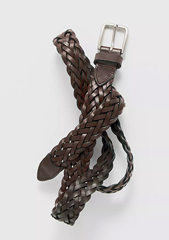 Cinturón trenzado piel napa