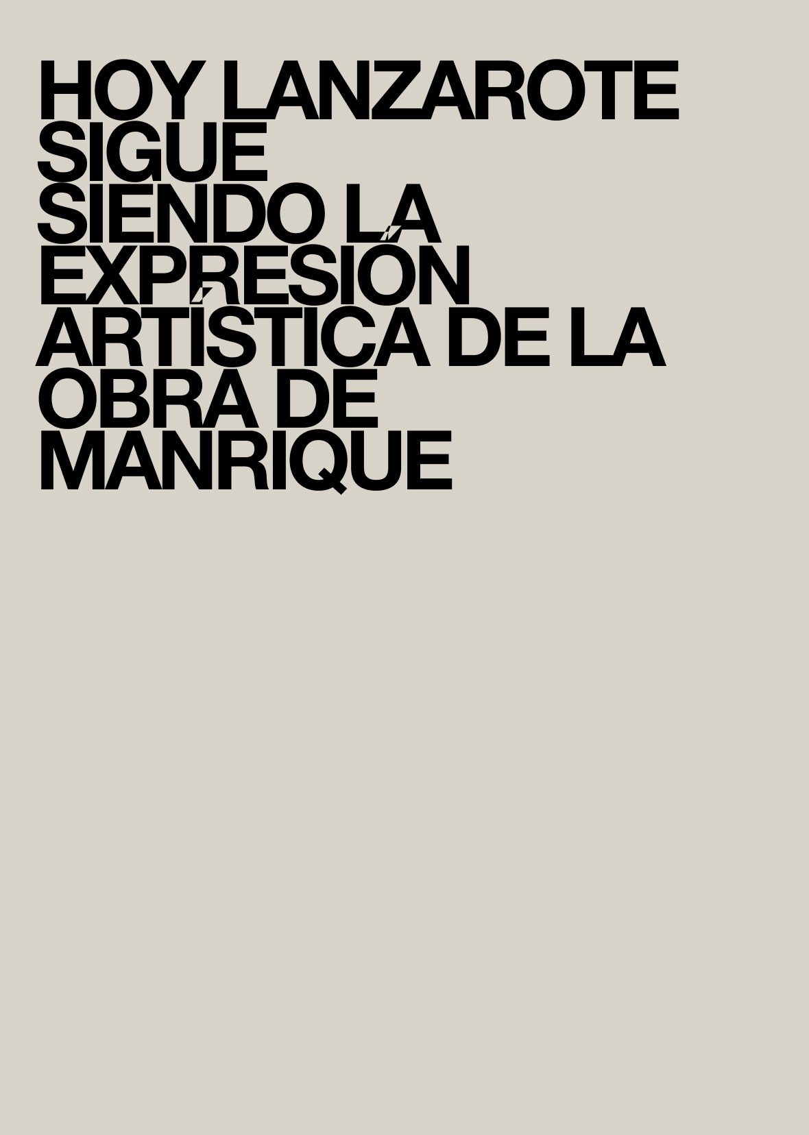 César Manrique | ArtInProgress