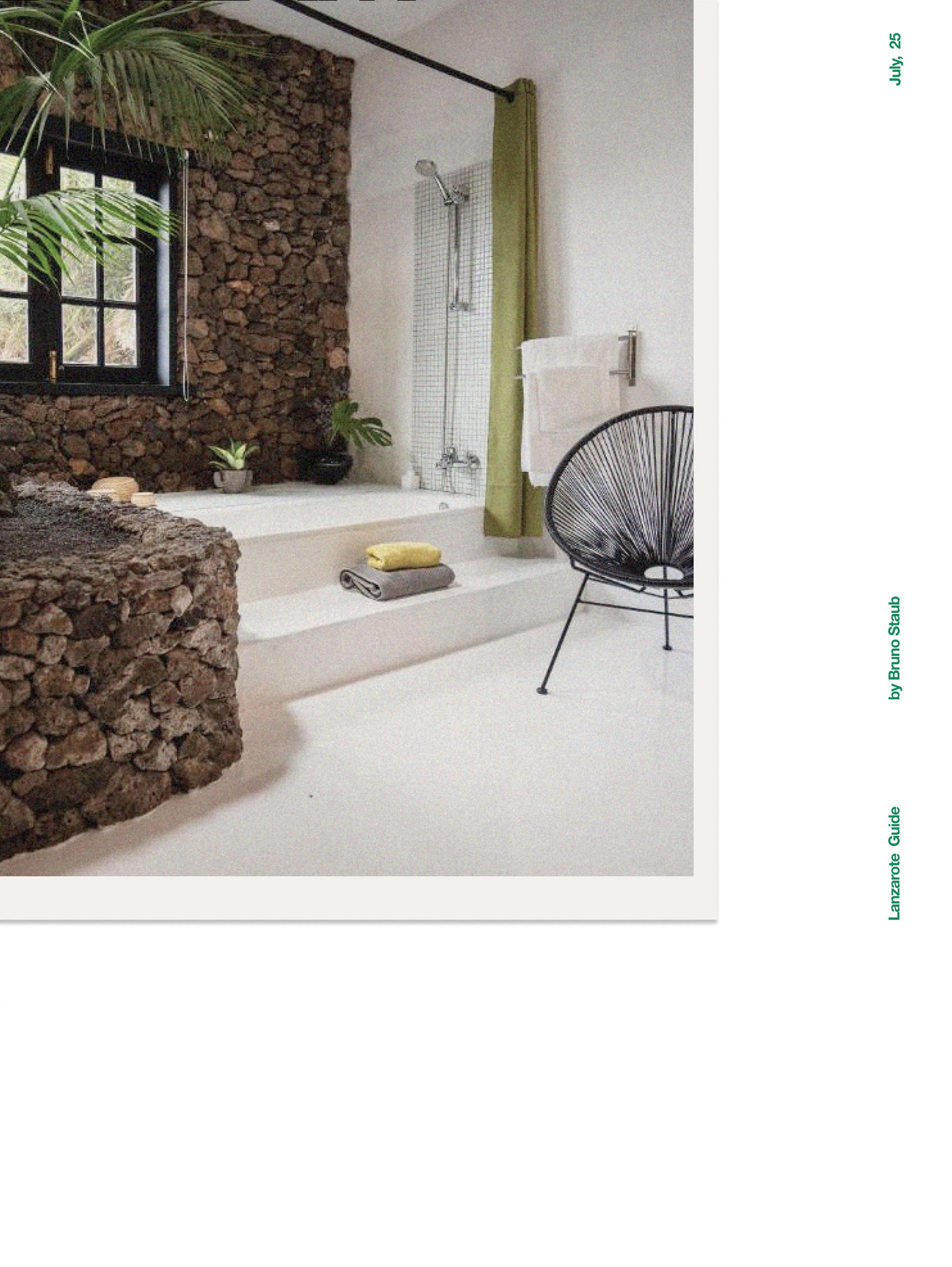 Interior de Finca Malvasía, alojamiento en Lanzarote con servicios de bienestar